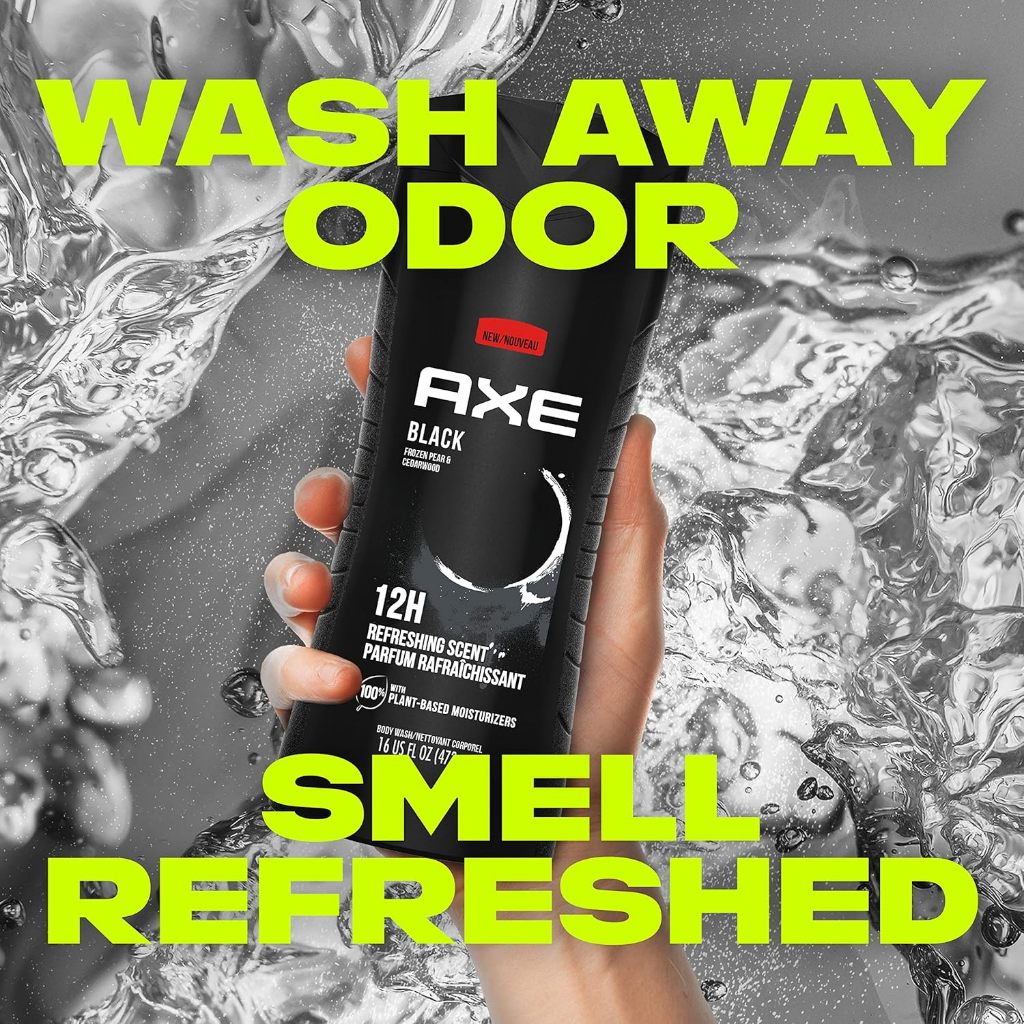 Sữa tắm AXE dành cho nam lưu hương 12 giờ 473ml - Black (Mỹ)