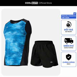 Set đồ chạy bộ thể thao Áo Singlet Advanced Vent Tech và Quần Maxcool thoáng khí Coolmate