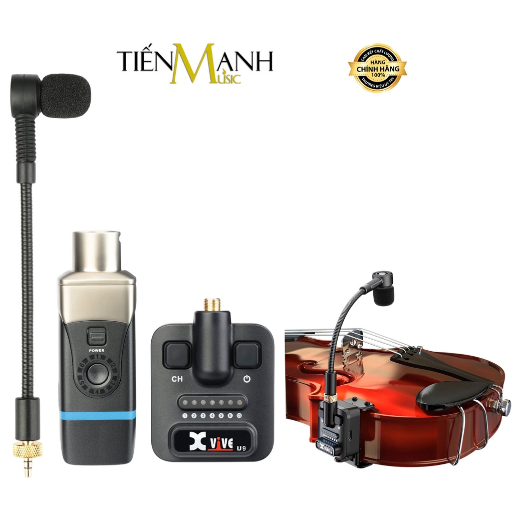 [Chính Hãng] Micro Không Dây Đàn Violin Xvive U9 - Wireless System 2.4GHz Mic Microphone U-9