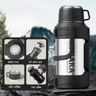  Bình giữ nhiệt inox dung tích 2000ml-3000ml có lõi lọc trà tích hợp giữ nhiệt 20-24h 