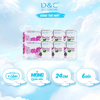 Băng vệ sinh thảo dược D&C Doctor Care ban ngày 24cm Combo 6 gói