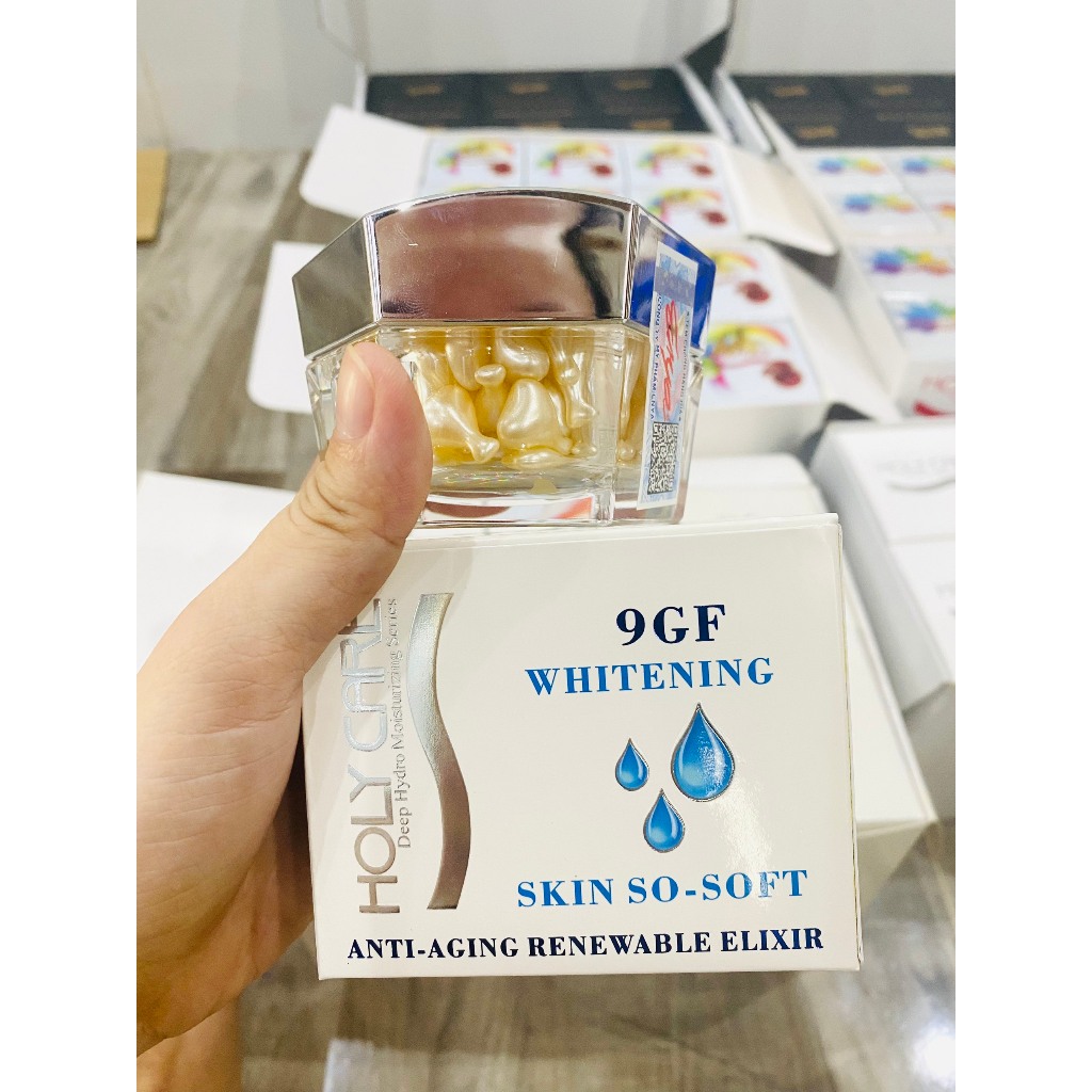 Viên serum thoa dưỡng trắng da  9GF HOLY CARE 40v - Làm Trắng Da - Phục Hồi Tái Tạo - Giảm Lão Hóa -