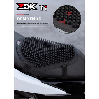    ZDK  Miếng Đệm Cao su ZDK Y1 Y2 Ngồi Yên Xe Máy Lót Gắn Yên Trước Yên Sau Ngồi Mát Xa Thoáng khí Chống nước 