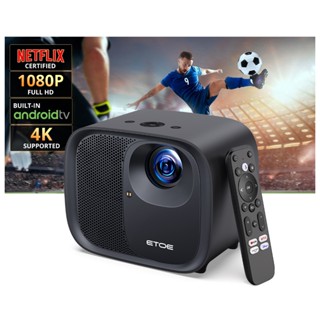 Máy chiếu Etoe E3 Pro Android Full HD 1080P 4K WiFi 2,4/5G Bluetooth Tự Động Lấy Nét - A1332