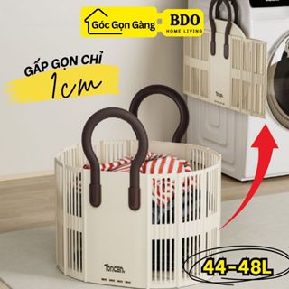 Giỏ Nhà Tắm Đựng Đồ Giặt Gấp Gọn Đa Năng Nhỏ Gọn Có Lỗ Thoáng Khí Chống Hôi Có Quai Xách Tiện Lợi Dễ Di Chuyển