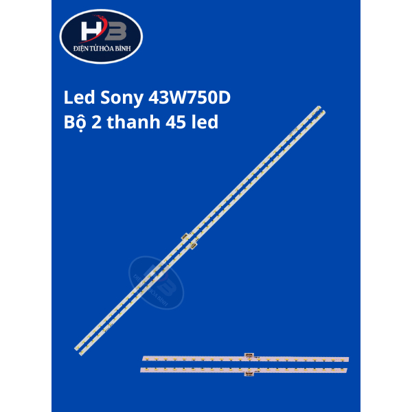 Bộ led tivi Sony 43W750D- 3V – Bộ 2 thanh 45 bóng