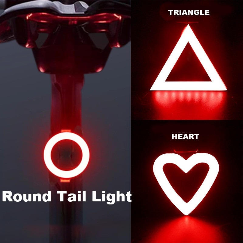 Đèn hậu xe đạp Đèn xe đạp sạc USB Đèn xe đạp Đèn pin LED Thích hợp cho xe đạp leo núi, xe đạp đường 