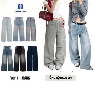 Quần Jeans Ống Suông Ver 1 Calem.Club nhiều màu tôn dáng form unisex nam nữ