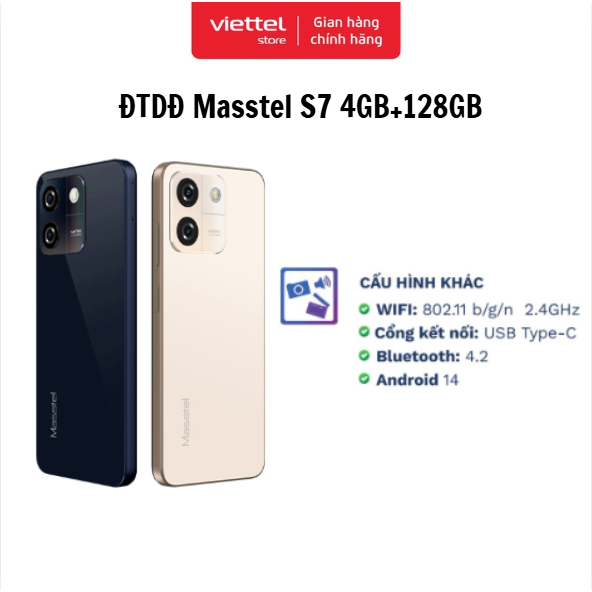 Điện thoại Masstel S7 4GB 128GB Chính hãng | BigBuy360 - bigbuy360.vn