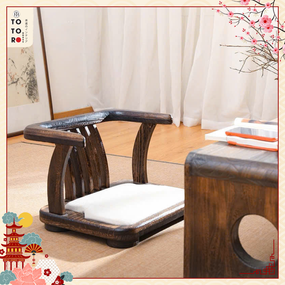 Ghế Bệt Takumi, Ghế Tựa Ngồi Bệt Kiểu Nhật Đơn Giản, Ghế Tựa Lưng TOTOROHOUSE