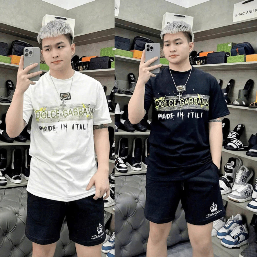  Áo phông nam nữ boy phố DG bản in phối màu tinh tế chất cotton Lạnh Siêu Mát Hottrend  N06  