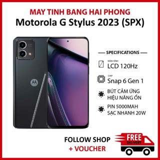 Điện thoại Motorola G Stylus 5G 2023 (SPX) RAM 6/128GB chip Snapdragon 6 Gen 1 hỗ trợ quay video 4K kèm bút cảm ứng