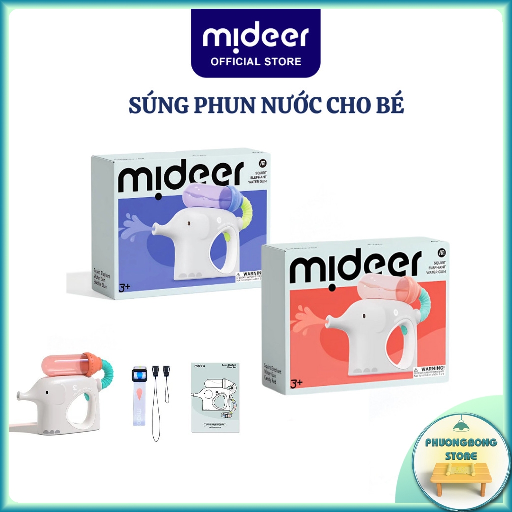 Súng Bắn Nước Cho Bé Mideer Squirt Elephant Water Gun 3+