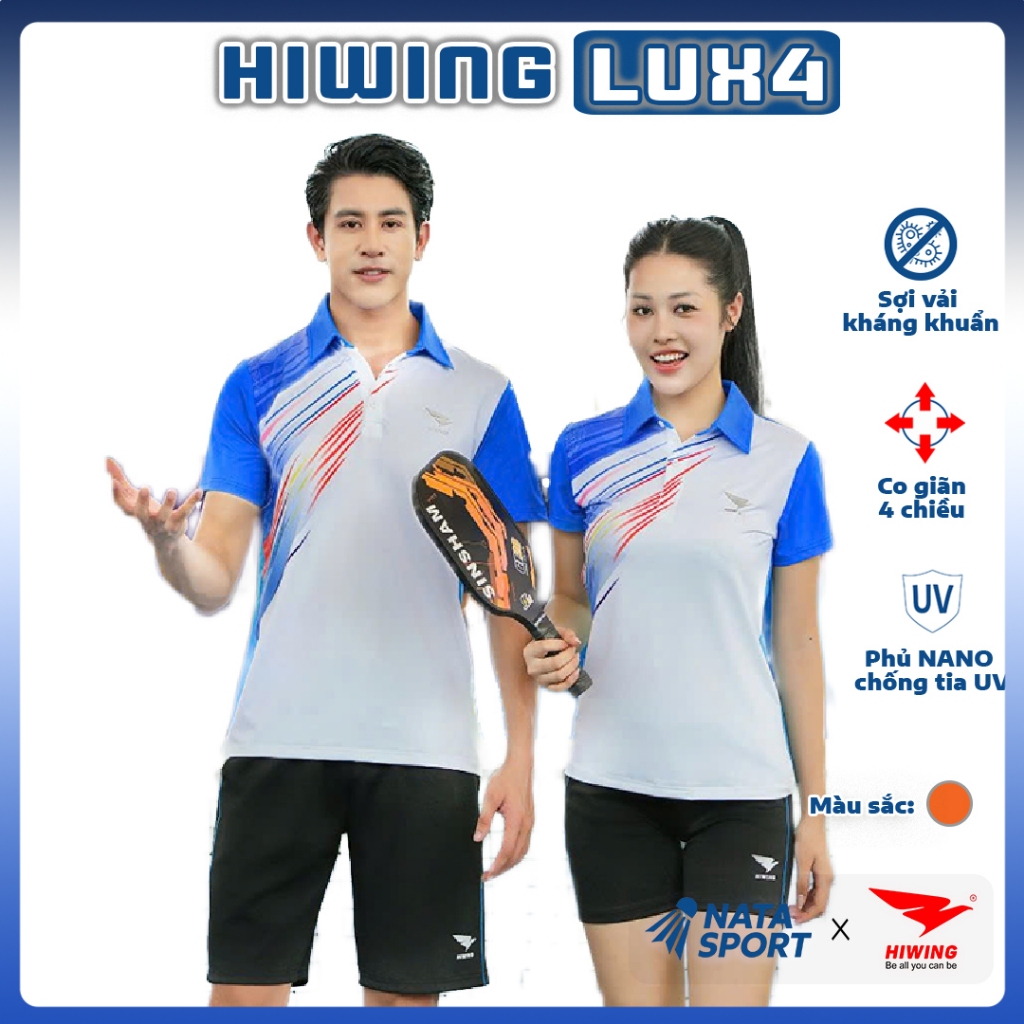 Áo Thể Thao Nam Nữ Hiwing LUX 4 - Áo Cầu Lông, Pickleball, Bóng Chuyền