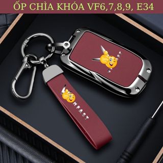 Ốp Chìa Khóa VF7, VF6, VF8, VF9, E34 Cao Cấp Đời 2024-2025 - Bọc Chìa Khóa Xe Điện Đẹp, Sang Trọng
