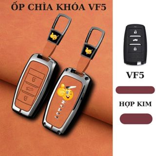  Ốp Chìa Khóa VF5 Herio Green Limo Green Cao Cấp – Vỏ Bọc Smartkey Hợp Kim Phối Da Cao Cấp 