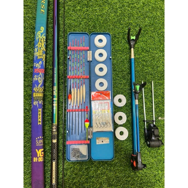 Bộ Combo Cần Câu Đài Săn Hàng YG 8H Kèm Đầy Đủ Phụ Kiện Tải Cá 9kg