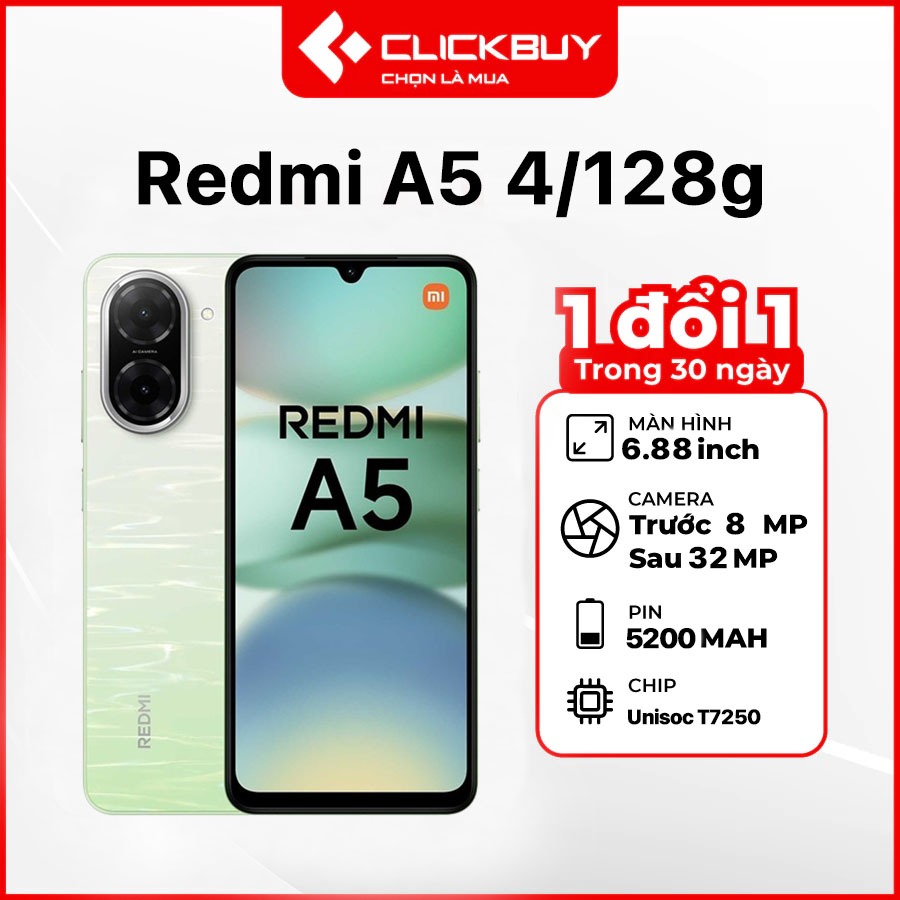 Điện Thoại Xiaomi Redmi A5 (4G) 4GB 128GB Chính hãng