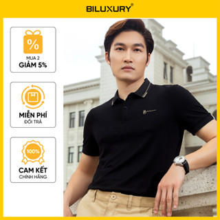 [Hàng mới 2025] Áo Polo Nam 9APCB544DEN Biluxury Form Slimfit Sợi Vải DTY Co Giãn Thoáng Khí Mềm Mại