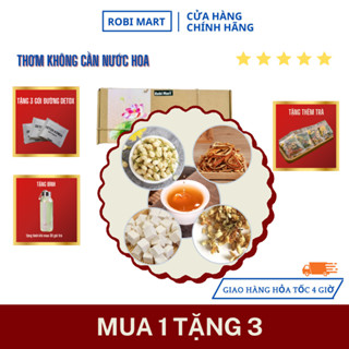 Trà thơm không cần nước hoa, chỉ cần thải độc đúng cách robimart (nhài nụ, hoa nhài, bạch phục linh, trần bì) - kèm quà
