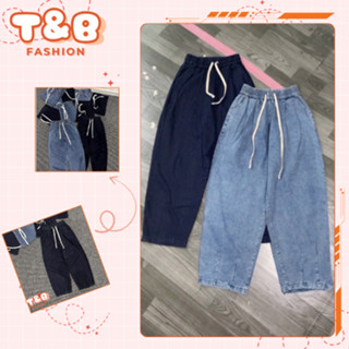 [ M29 ] Quần baggy jean, Quần bò baggy lưng cao chất liệu jeam mềm mịn dày dặn kiểu dáng trơn basic có túi 2 bên