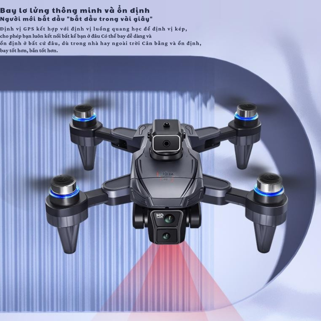 Máy Bay Flycam K812 Max Flycam camera 4K tay cầm màn hình Cảm Biến Chống Va Đập, Drone GPS tự trở về | BigBuy360 - bigbuy360.vn