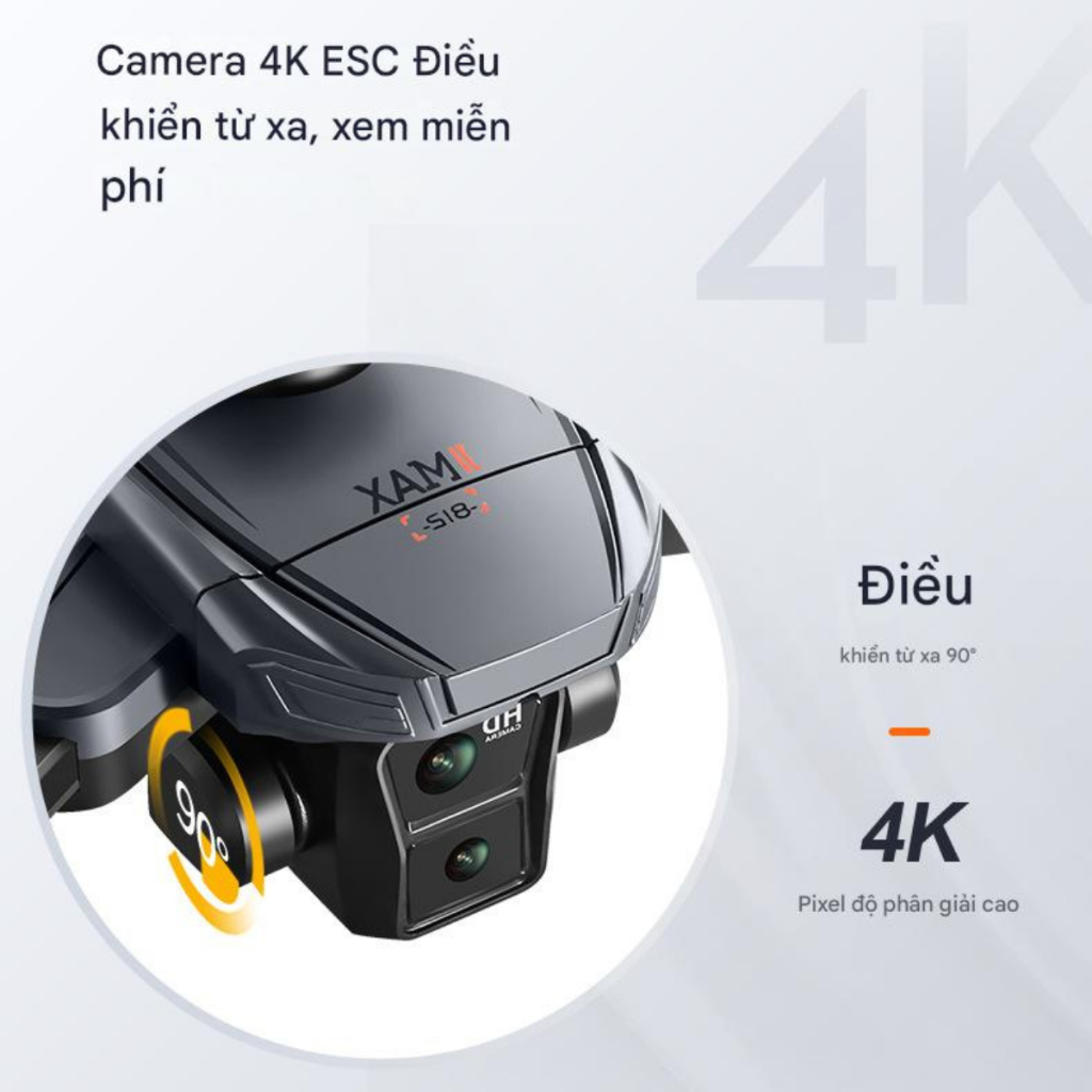 Máy Bay Flycam K812 Max Flycam camera 4K tay cầm màn hình Cảm Biến Chống Va Đập, Drone GPS tự trở về | BigBuy360 - bigbuy360.vn