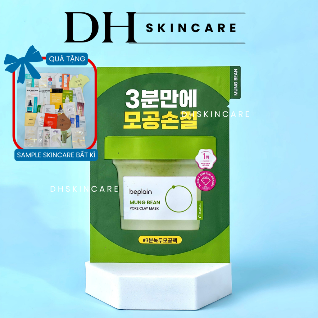 Sample Mặt Nạ Đất Sét Beplain Mung Bean Pore Clay Mask 12ml Dhskincare