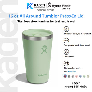  Ly Nước Giữ Lạnh Hydro Flask All Around Tumbler Press-In Lid 16 Oz  473 ml  - T16CPB - Hàng Chính Hãng 