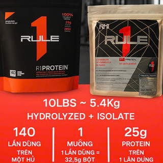 [TẶNG BÌNH LẮC] TESTING 1KG RULE 1 PROTEIN WHEY PROTEIN TĂNG CƠ GÓI DÙNG THỬ