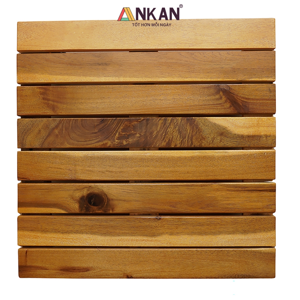 Kệ Gỗ Đặt Chậu Cây 40x40 – Chống Thấm, Chịu Nắng Mưa, Không Cong Vênh