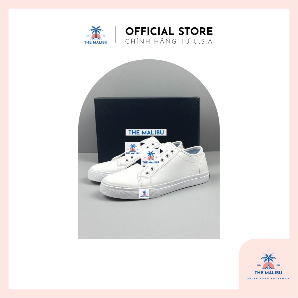 Giày nam nữ Anni Slip on không dây phối màu đơn giản, phù hợp đi làm, đi học, du lịch USA  [ AUTH - 