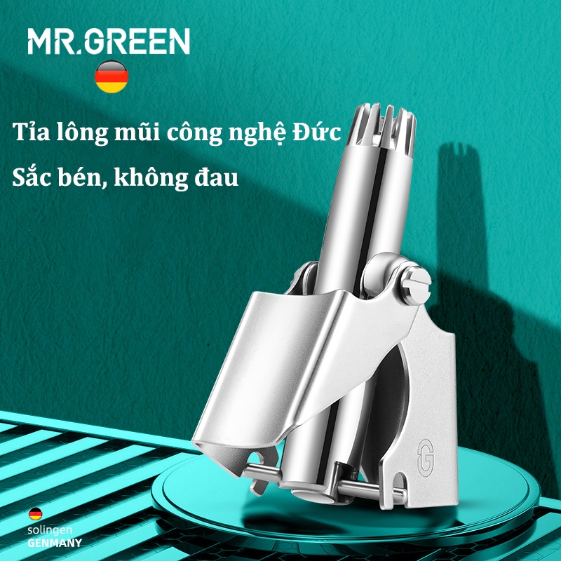 MR.GREEN,Dụng cụ cắt tỉa lông mũi cao cấp,nhỏ gọn,tinh tế,MR-5555