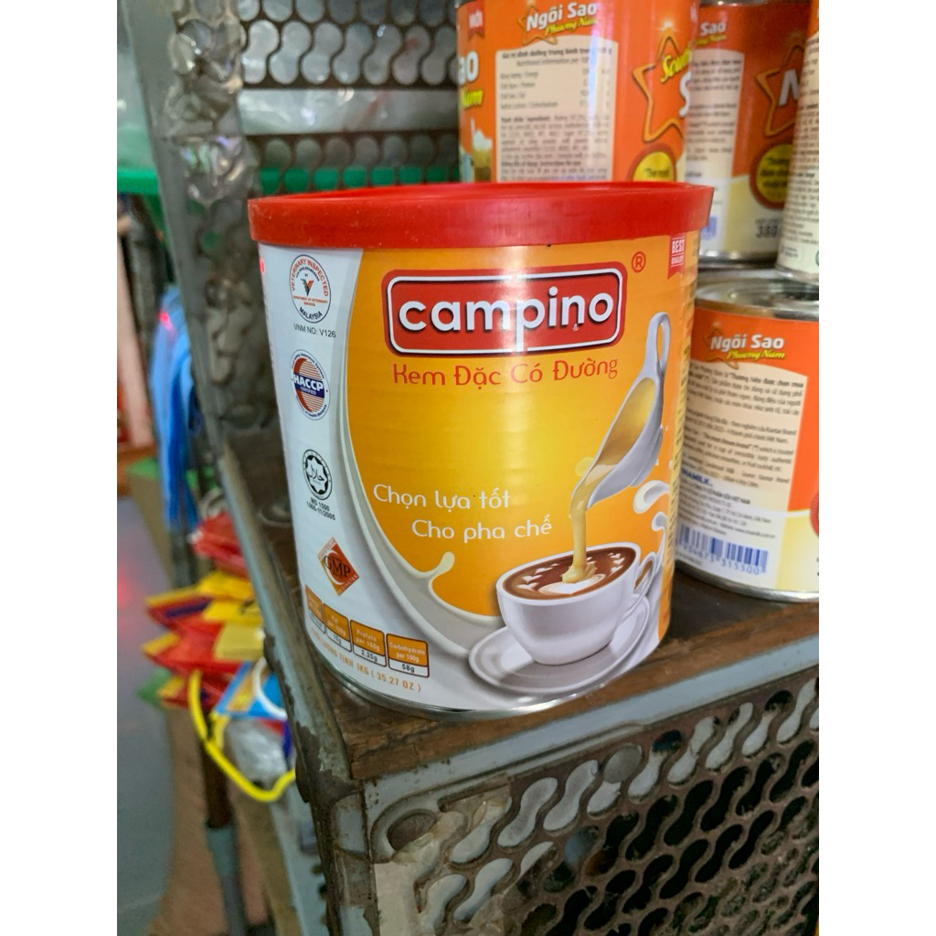 SỮA ĐẶC CÓ ĐƯỜNG CAMPINO 1KG HÀNG CHÍNH HÃNG MALAYSIA