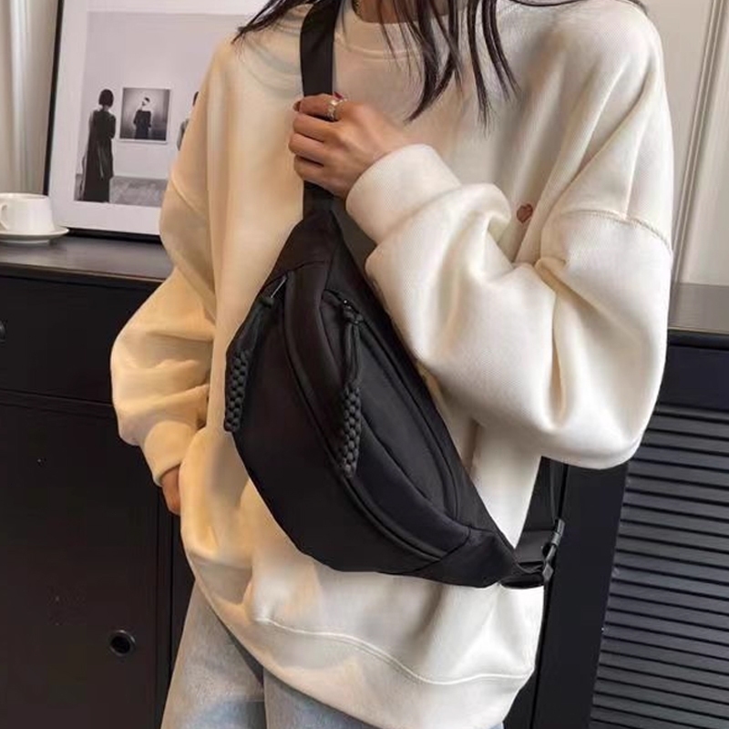 Túi đeo chéo hợp thời trang 2025 Gói thắt lưng vải thông thường dành cho nữ dành cho thể thao & du lịch #S1005