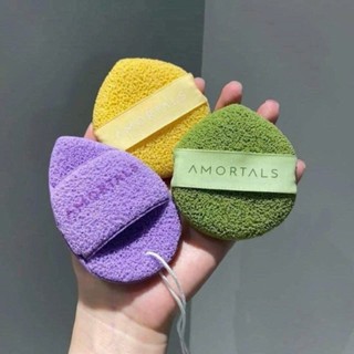 Sét 3 Bông mút rửa mặt bọt biển AMORTALS | Mút Amortals hình giọt nước làm sạch da mặt