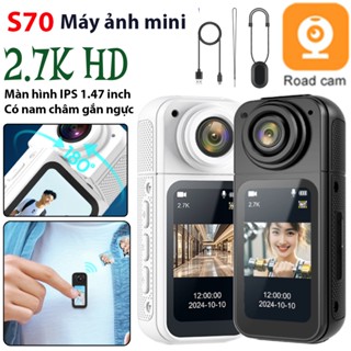 Máy quay gopro pocket 2 pro, Máy ảnh mini quay phim cầm tay nhỏ gọn, Camera hành trình với màn hình HD có micro ngoài