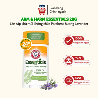 Lăn Khử Mùi Hương Rosemary Lavender Cho Nam và Nữ Arm&Hammer Essentials 28g