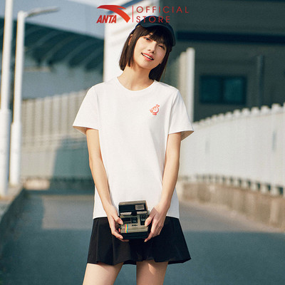 ANTA Nữ Sports Áo thun T-Shirt Áo Phông Ngắn Tay Thời Trang Năng Động Form Rộng Rãi 9625B8106