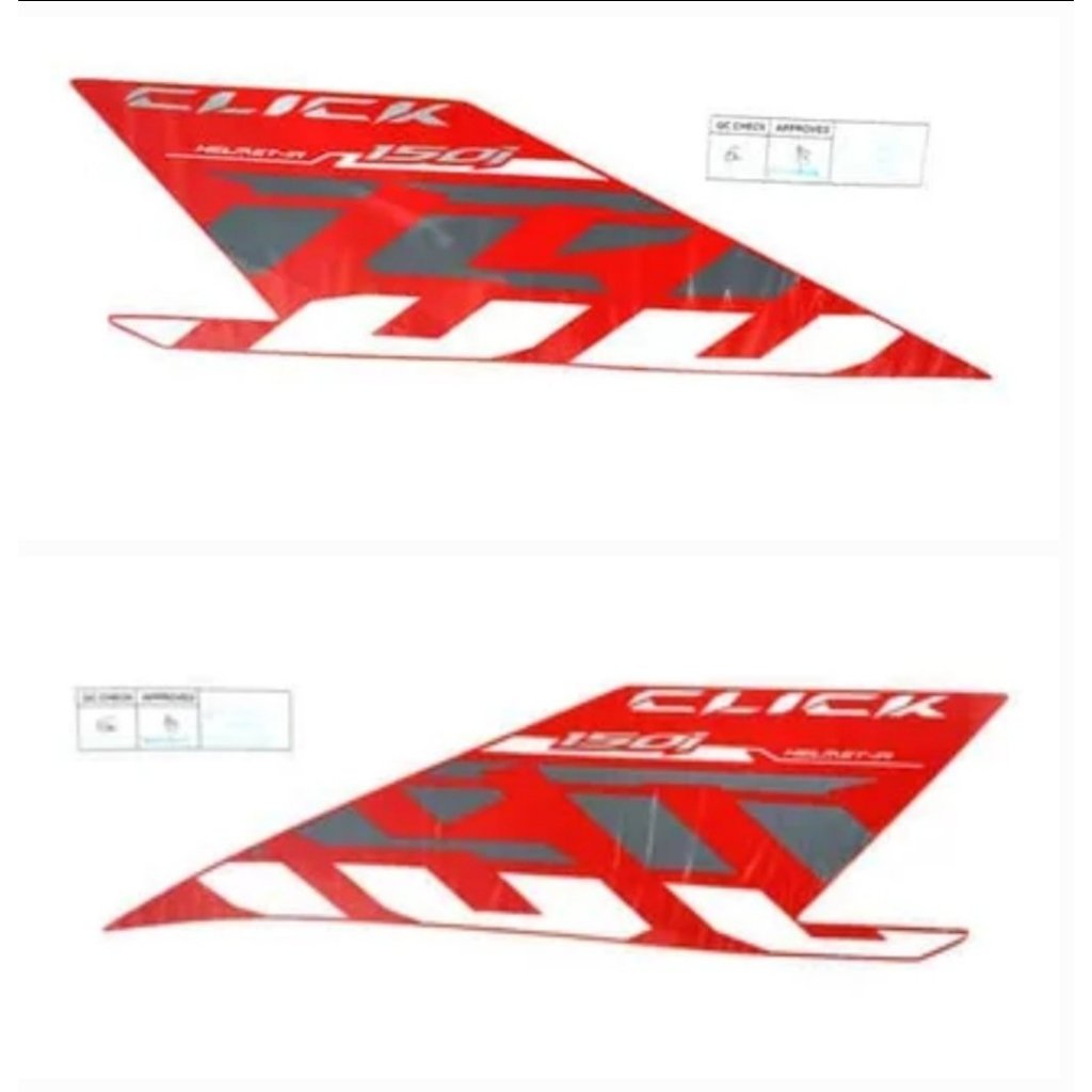 TEM CLICK 2021 MÀU ĐỎ ( DÁN ỐP HÔNG ) -  86831-K59-H00ZC /   86832-K59-H00ZC