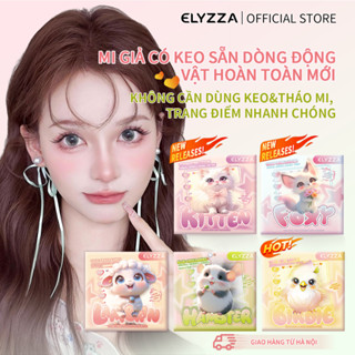Mi Giả Có Sẵn Keo ELYZZA Nối Mi Không Cần Keo, Dễ Gắn | Sợi Mi Sử Dụng Nhiều Lần | Mi Cụm Tự Nhiên