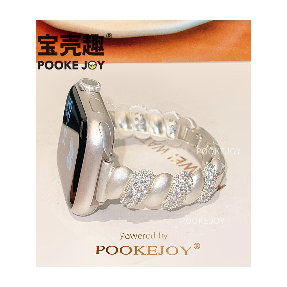 Dây đeo đồng hồ nữ cho Apple Watch Series 10 46mm 45MM 41mm 42mm 41mm 40mm 44MM 38mm Dây đeo vòng ta