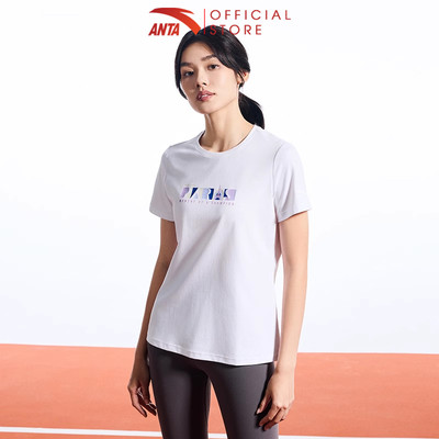 ANTA Nữ ANTA Áo thun T-Shirt Chạy Bộ Pickleball Badminton SIêu Mỏng, Nhẹ Thoáng Mát 1624C7103
