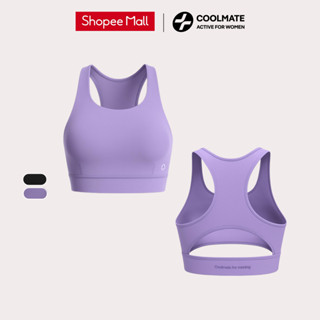 [Outlet không đổi trả] Áo Bra nữ dáng thể thao chạy bộ, tập gym phối lưới Medium Support- Coolmate Active For Women
