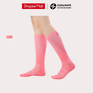 Tất cổ dài chạy bộ nữ đàn hồi, giảm áp lực, chống trượt, thấm hút - Coolmate Active For Women