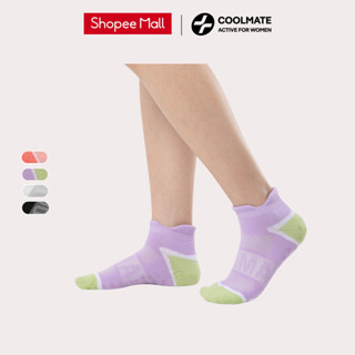 Tất cổ ngắn chạy bộ nữ thấm hút, nhanh khô, chống trượt, bền cao - Coolmate Active For Women