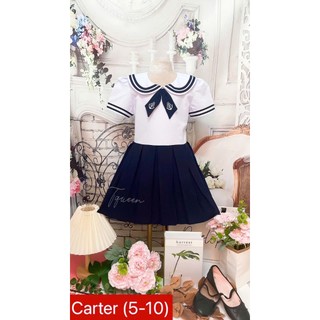 Đầm học sinh cấp 1 - Vải kate lụa - Danangsale