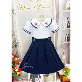 Đầm học sinh cấp 1 - Vải kate lụa - Danangsale
