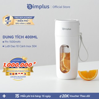 Simplus Máy Xay Sinh Tố Cầm Tay Dung tích 400ml ZZJH006 - Bảo Hành 1 Năm 1 Đổi 1
