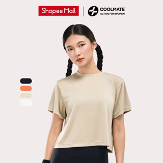 Áo thể thao nữ Essential Croptop Tee nhanh khô thấm hút thoáng khí - Coolmate Active For Women